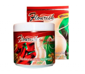 Flourish Anti-Cellulite Cream / Антицеллюлитный Крем С Тайским Перцем, Витамином Е И Экстрактом Зелёного Чая (500 Мл)